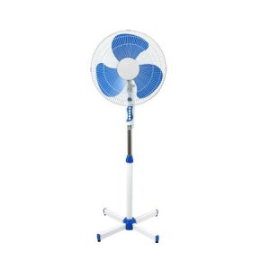 Вентилатор на стойка ESPERANSA ES 1760 B, 40W, 40 см, 3 степени на мощност, Регулиране на височината, Решетка - спици, бял/син
